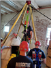 Muscatine Firefighters use mechanical advantage system June 2022 (JPG)