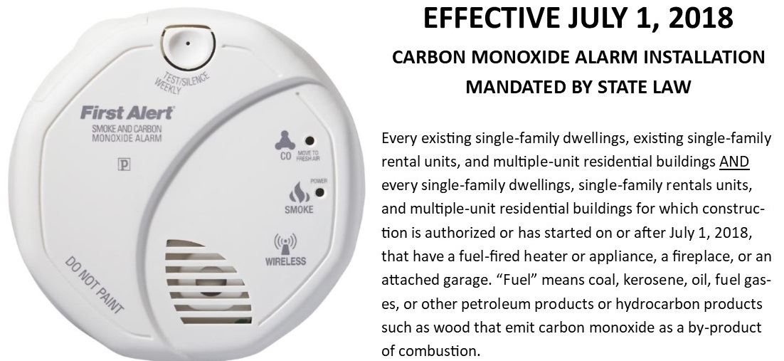 CO Detector installation required 01
