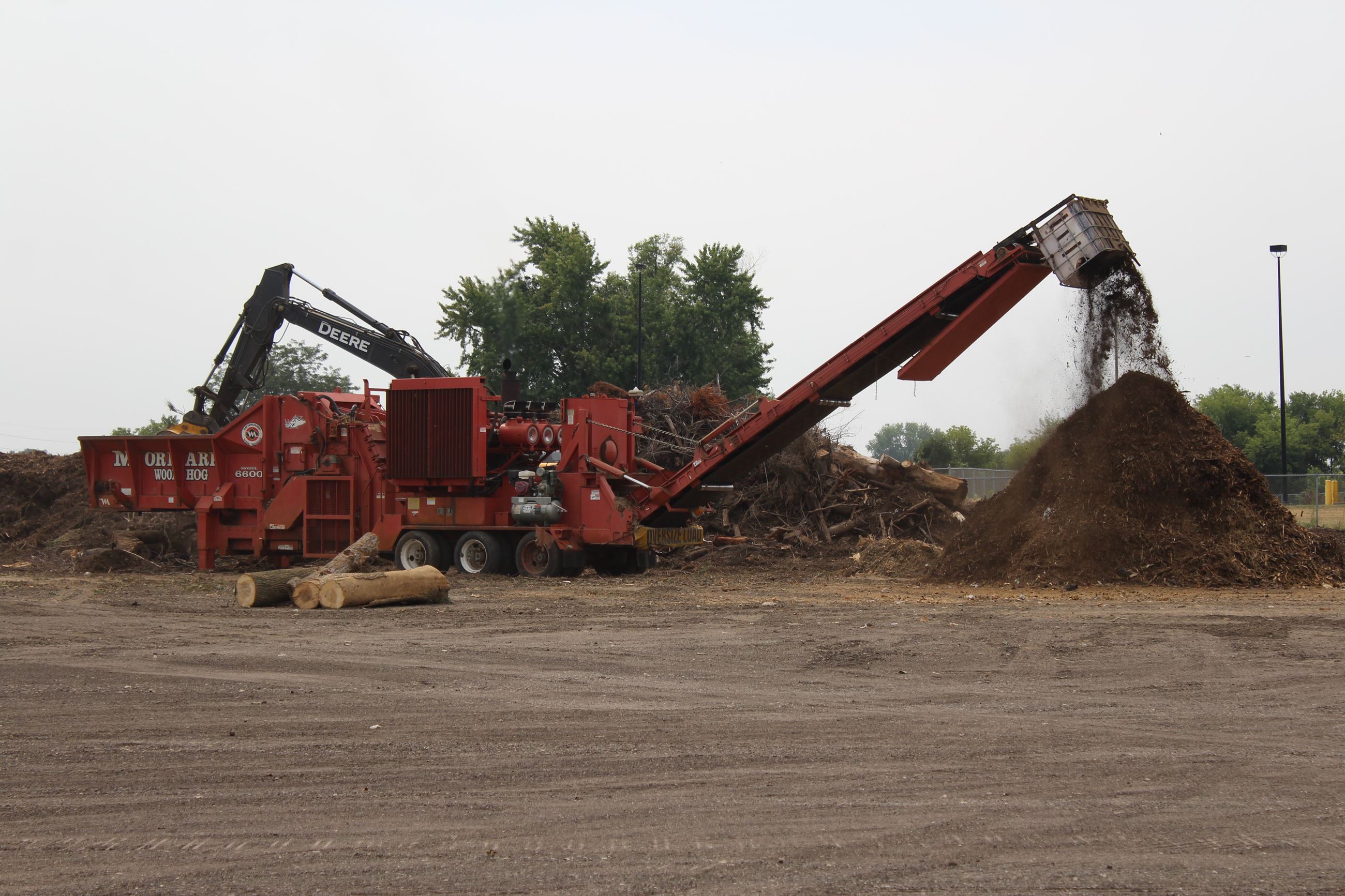 081418 Compost Site mulching