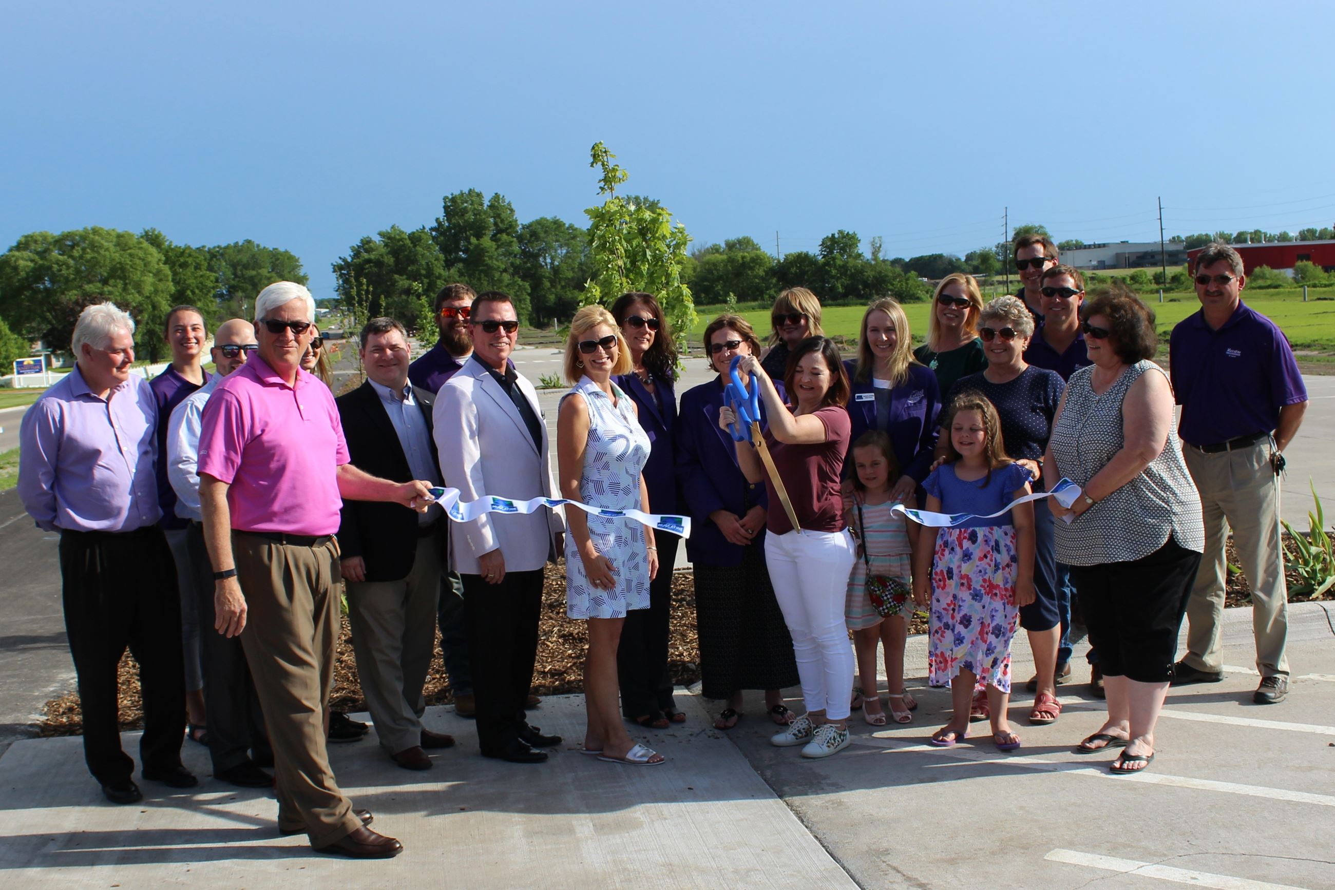 Cutting the ribbon for Houser Street expansion June 5, 2019 (JPG)
