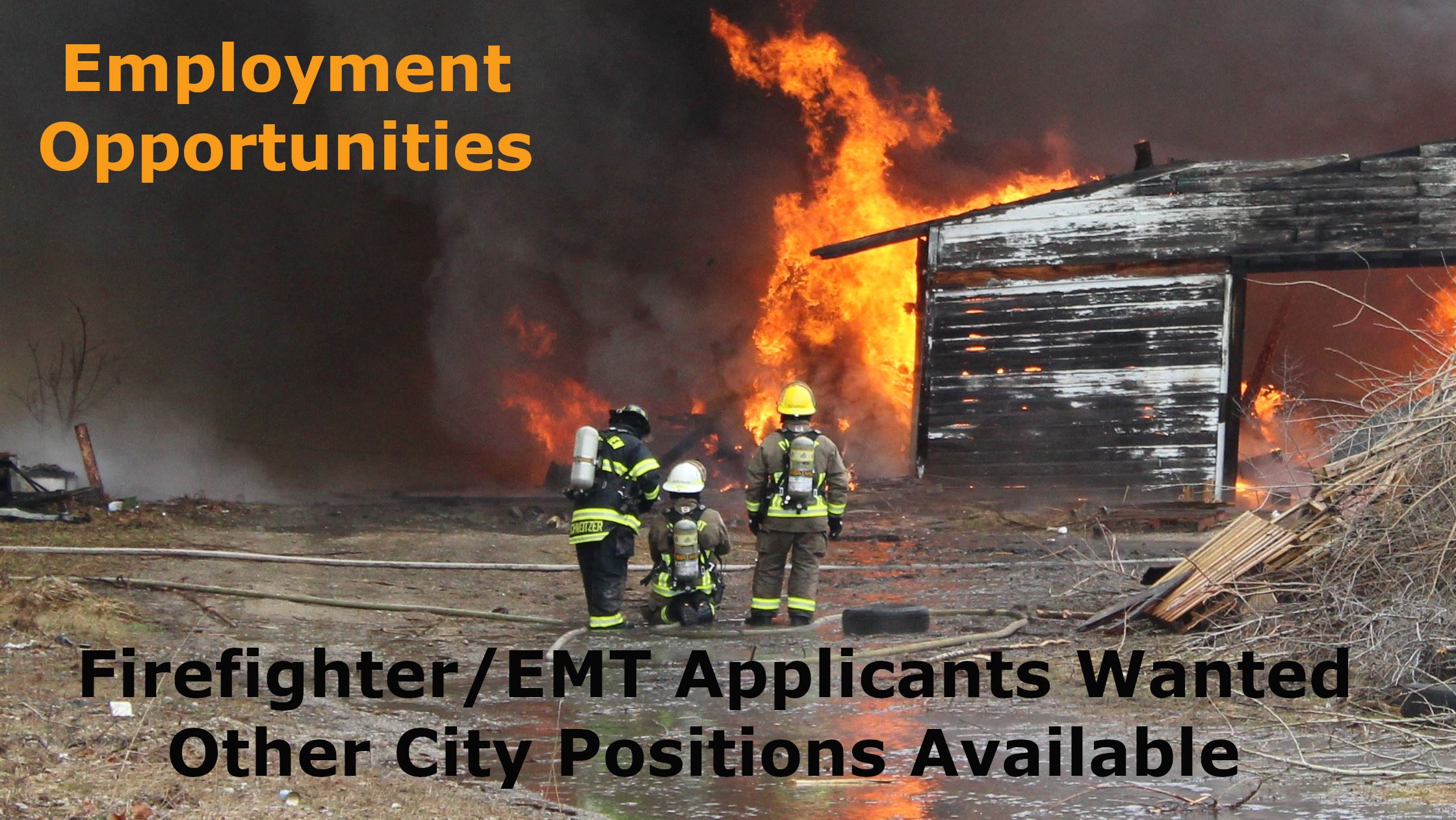 Employment Opportunity Featuring Fire Department (JPG)