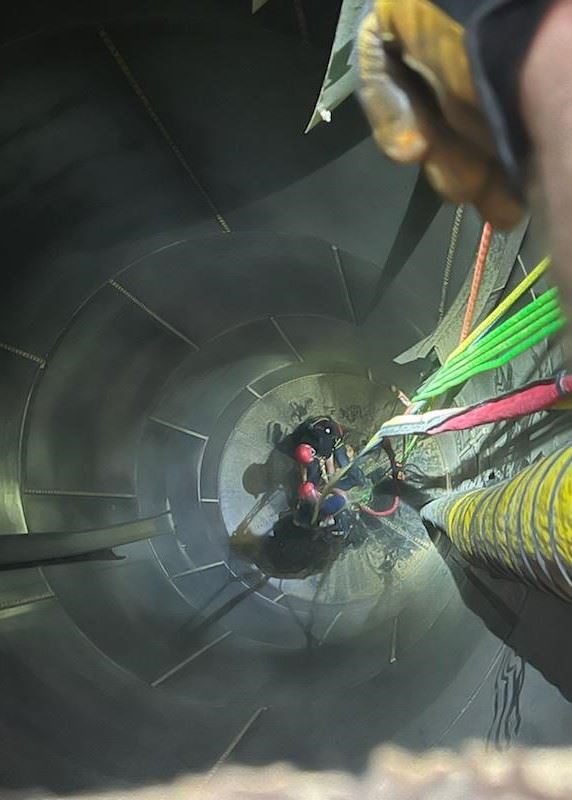 Muscatine Firefighters packaging victim during training June 2022 (JPG)