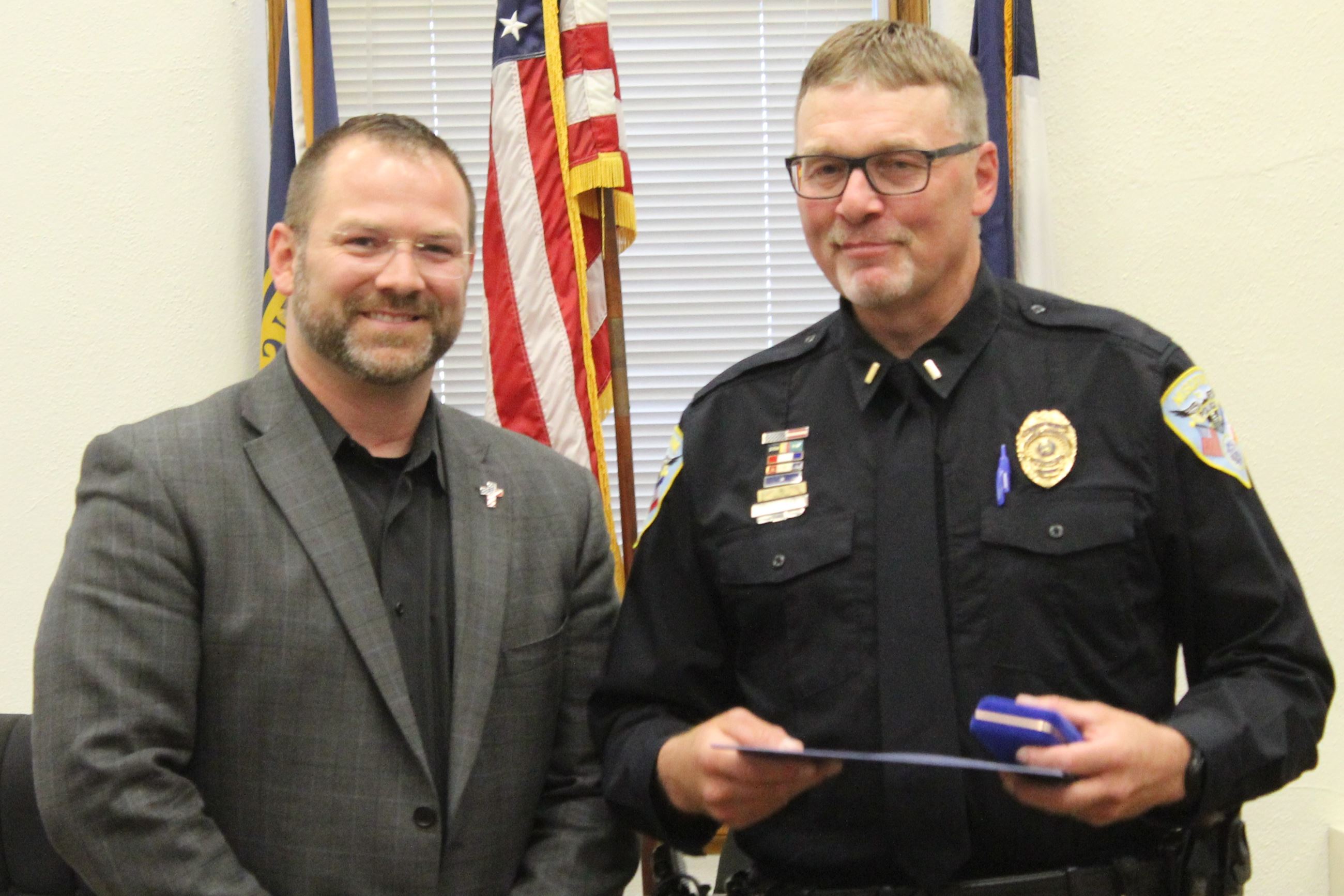070722 Council Chamber Lifesaving Award 01 Jeff Jirak (JPG)