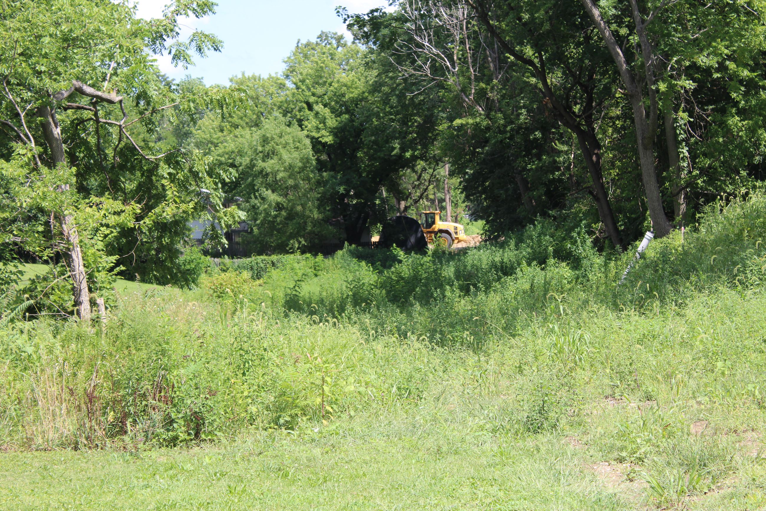 Ravine work looking from Logan Street (JPG)