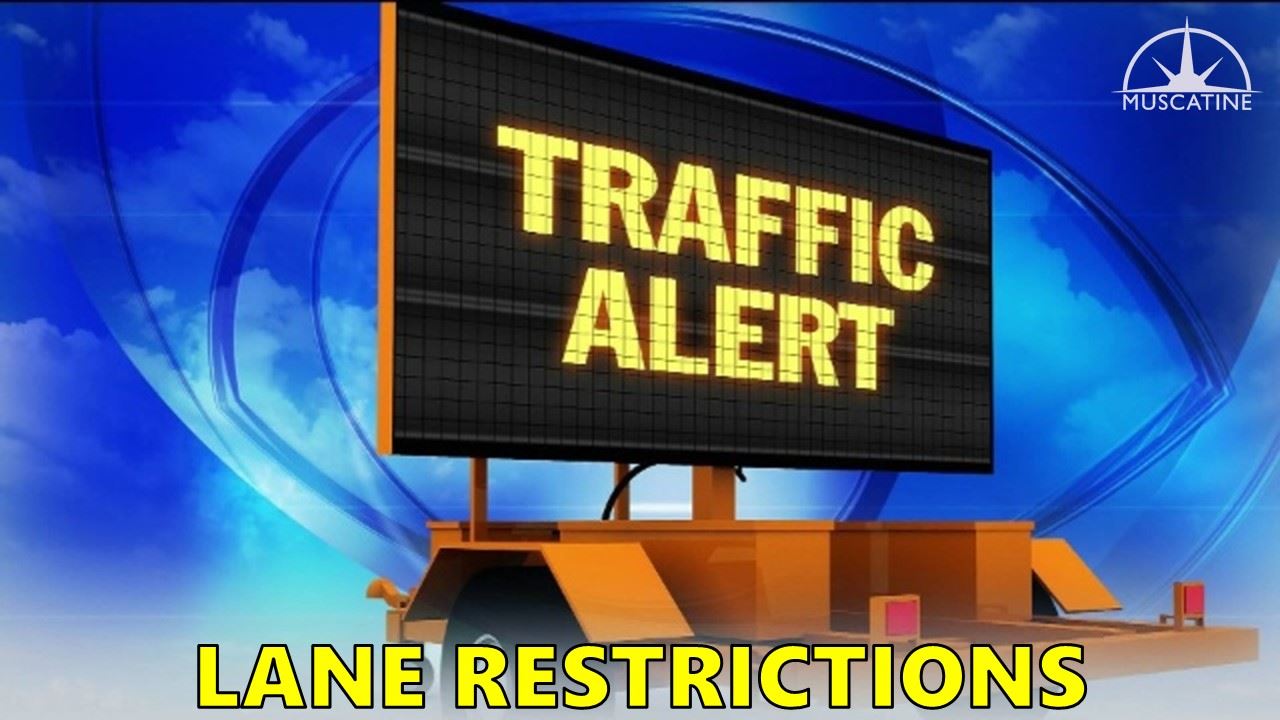 Traffic Alert - Lane Restrictions Sign Board (JPG)