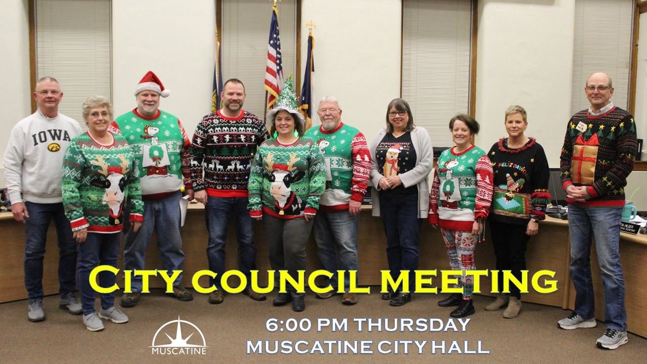 Muscatine City Council Meeting Promo 12-20-23
