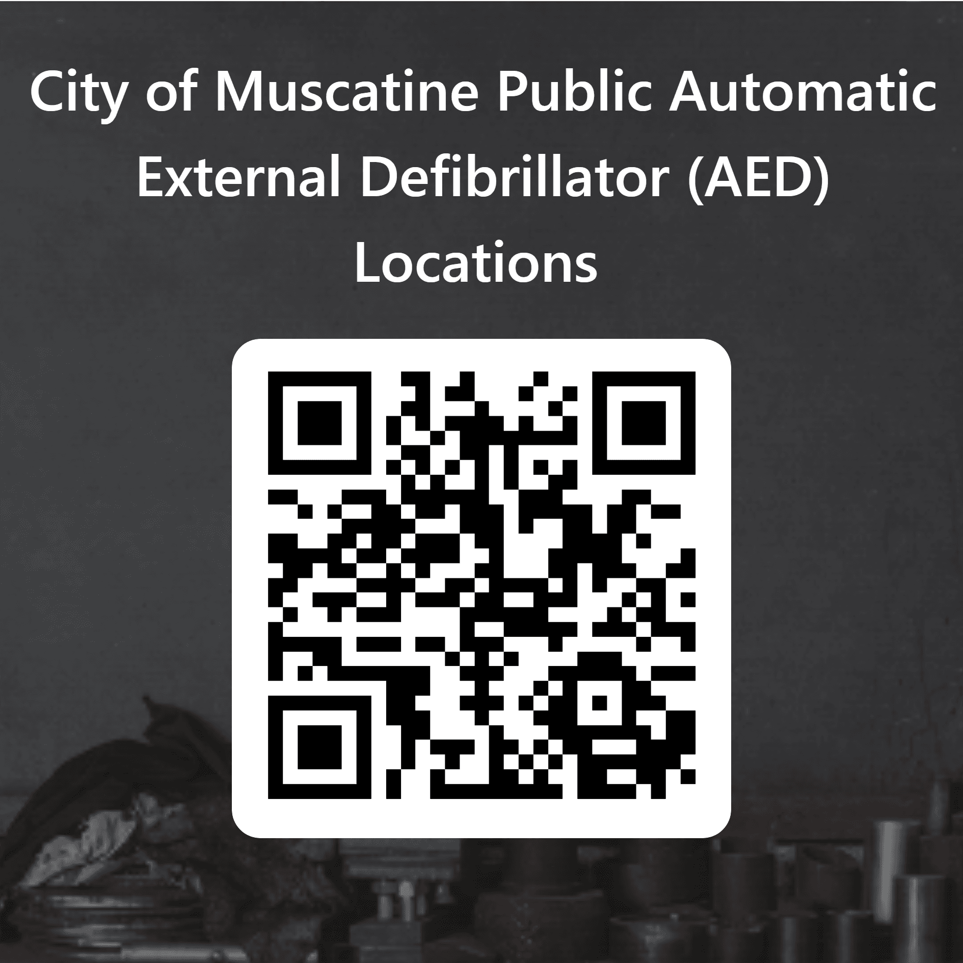 QRCode for City of Muscatine Public Automatic External Defibrillator (AED) Locations  (1)