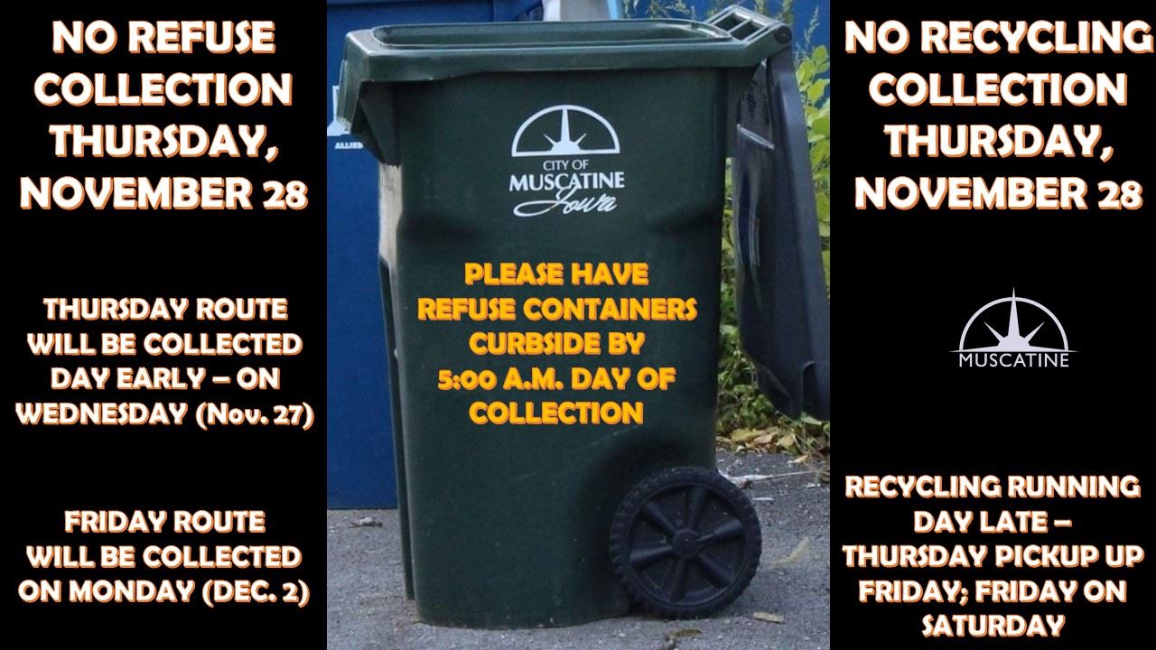 Thanksgiving Holiday Refuse and Recycling Reminder (JPG)