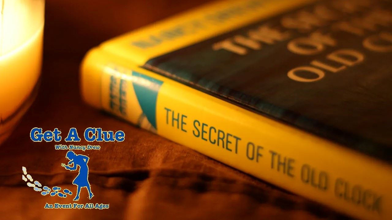 Get A Clue With Nancy Drew (JPG) showing books on their side