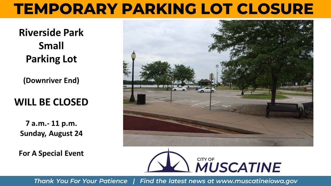Temporary Parking Lot Closure Notice (JPG)