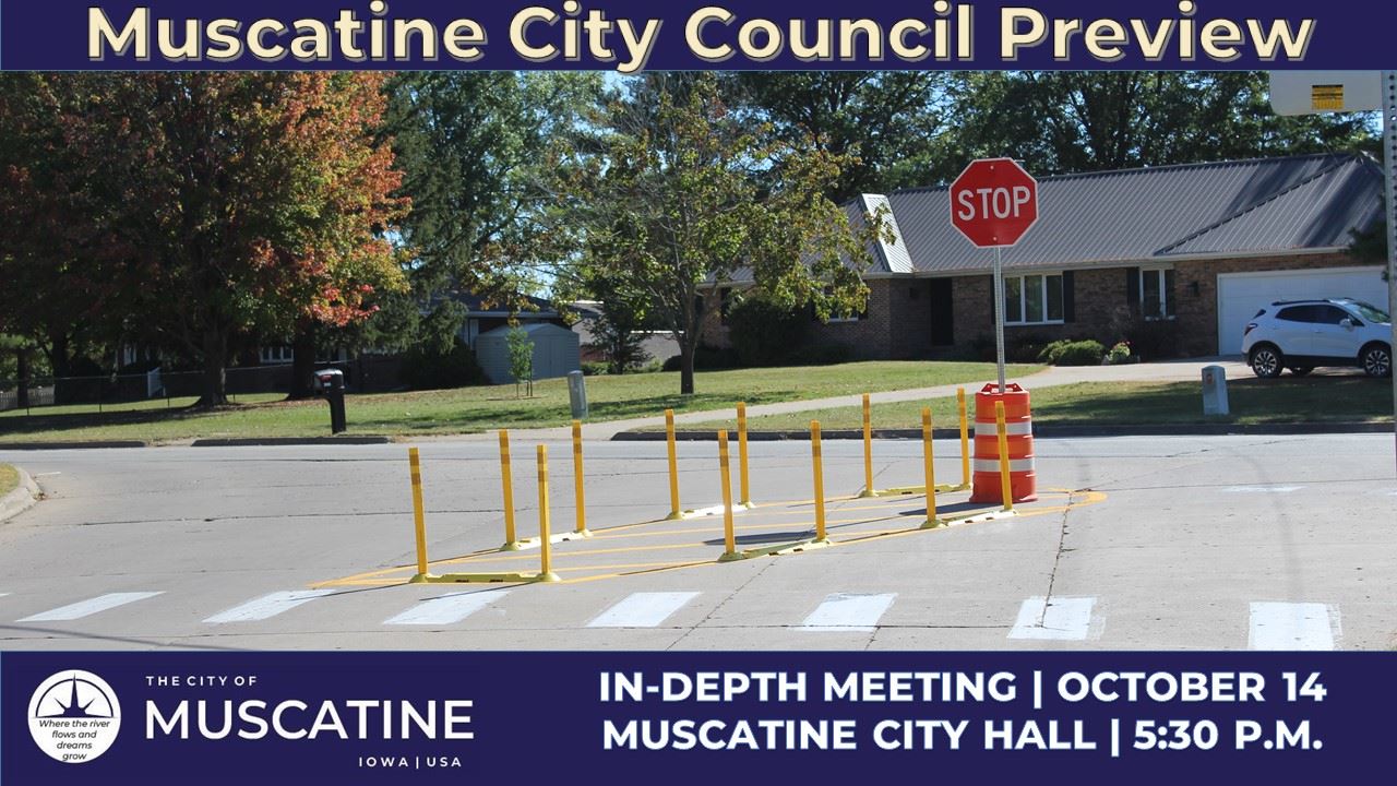 2025-10-14 Muscatine City Council Meeting (JPG) showing Mulberry-Tipton intersection